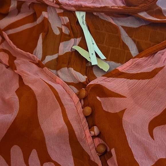 Anthropologie NWTs The Marais Printed Chiffon Maxi Dress - Picture 4 of 12